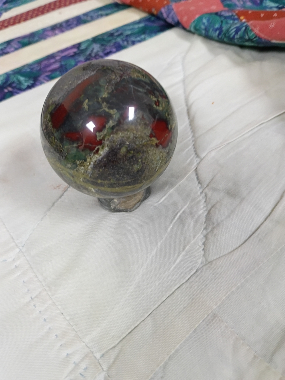 African Blood Stone Sphere